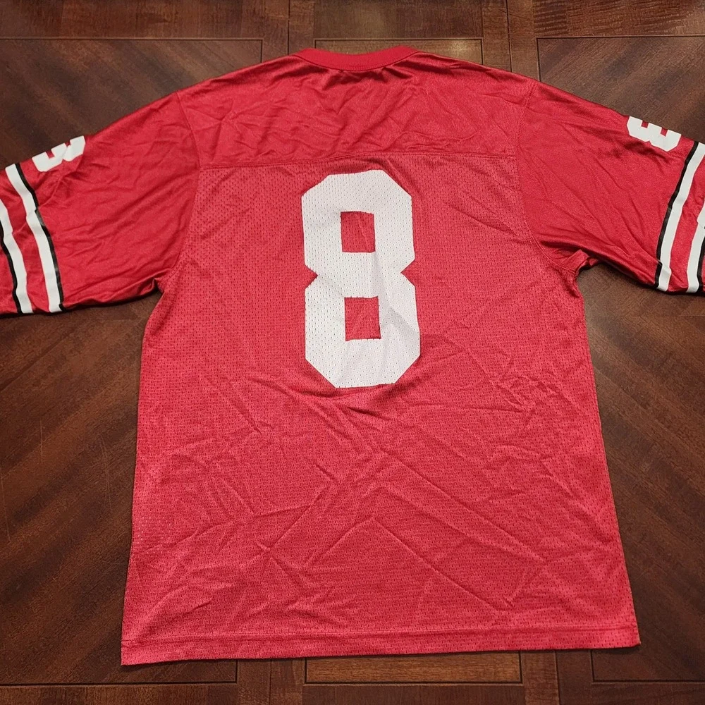 Nike Jersey Mens M Red Ohio State Buckeyes #8 Football Team NCAA Sports Fan